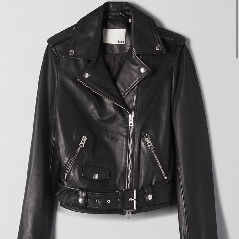 Aritizia Wilfred Free Lennon Leather Jacket